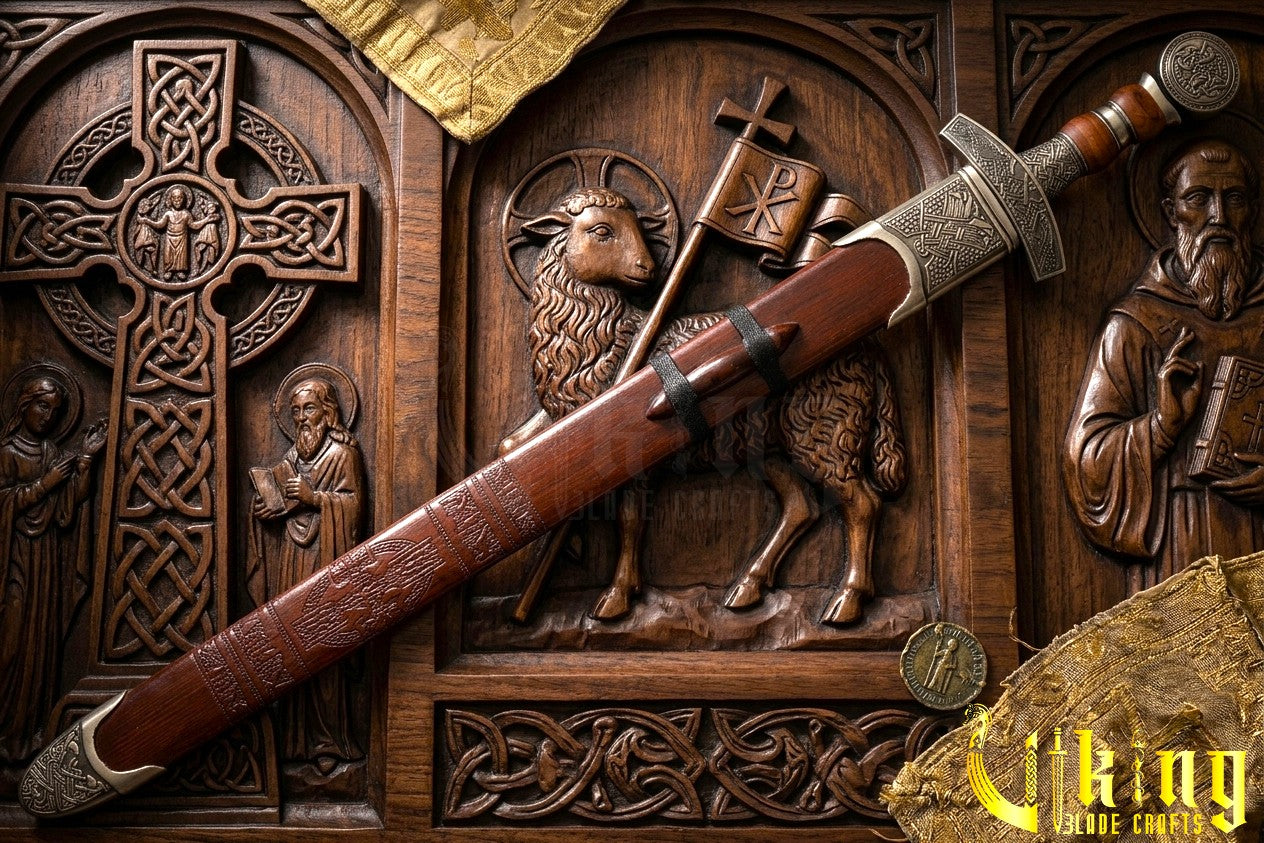 Hand-Forged Viking Sword – Custom Stainless Steel Norse Blade with Scabbard