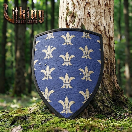 The Sovereign’s Aegis Fleur-de-lis Royal Medieval Heater Shield