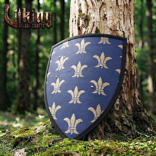 The Sovereign’s Aegis Fleur-de-lis Royal Medieval Heater Shield