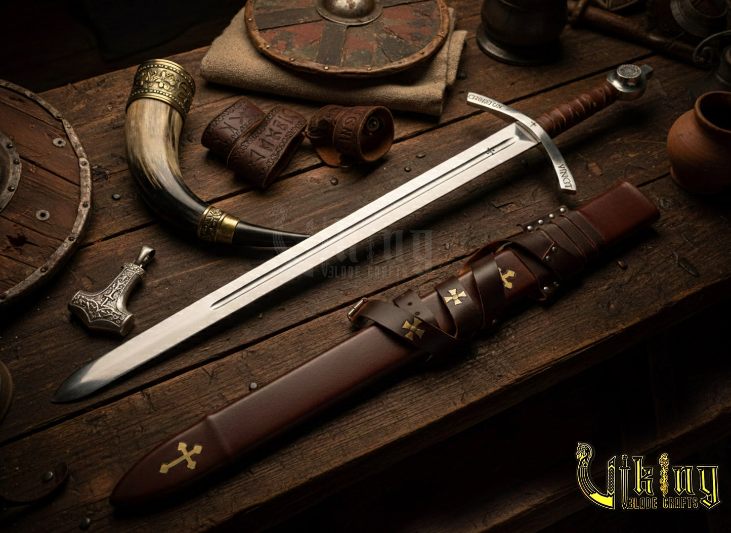 Faithkeeper Knights Templar Sword – Handmade Medieval Crusader Replica