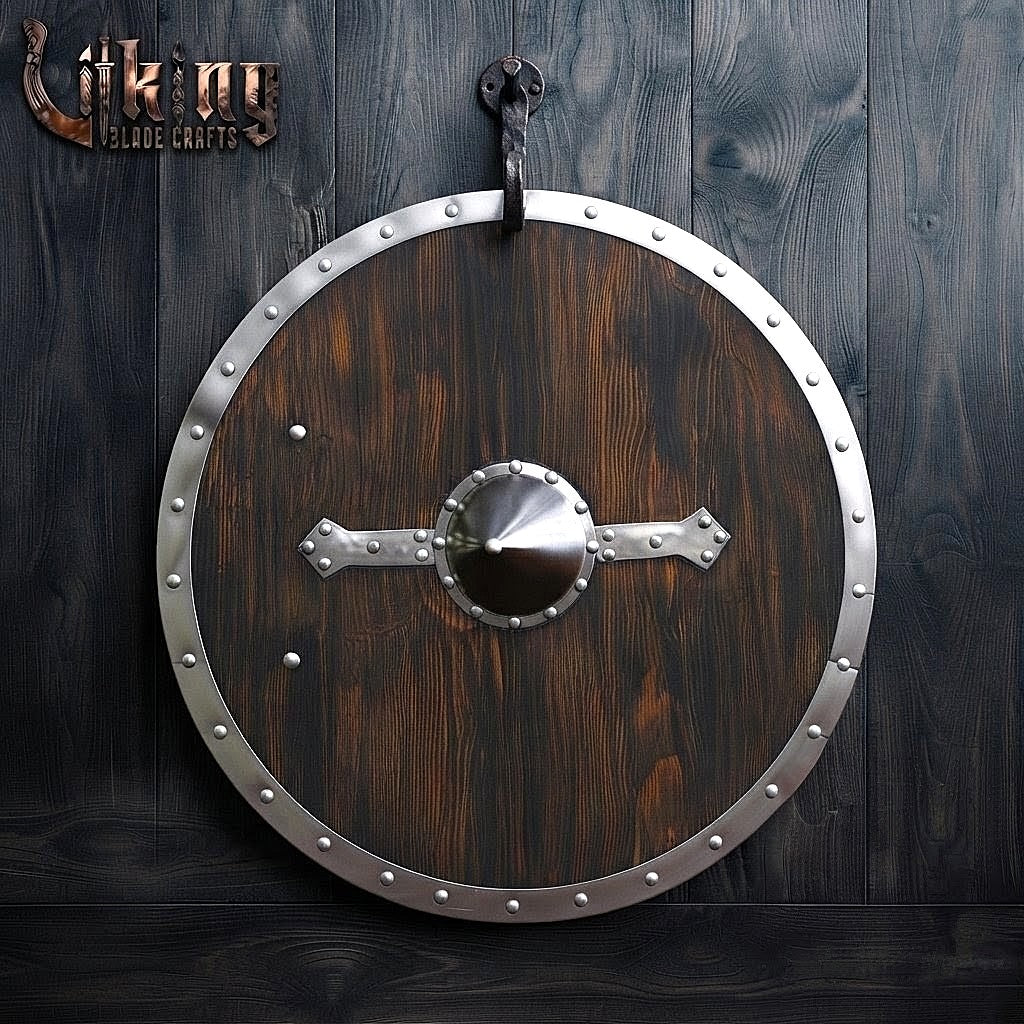 The Skjöldr of Kattegat Horizontal Flanged-Brace Norse Shield