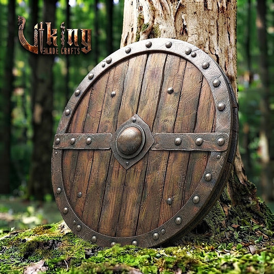 The Skjöldr of Birka Horizontal Diamond-Collar Norse Shield