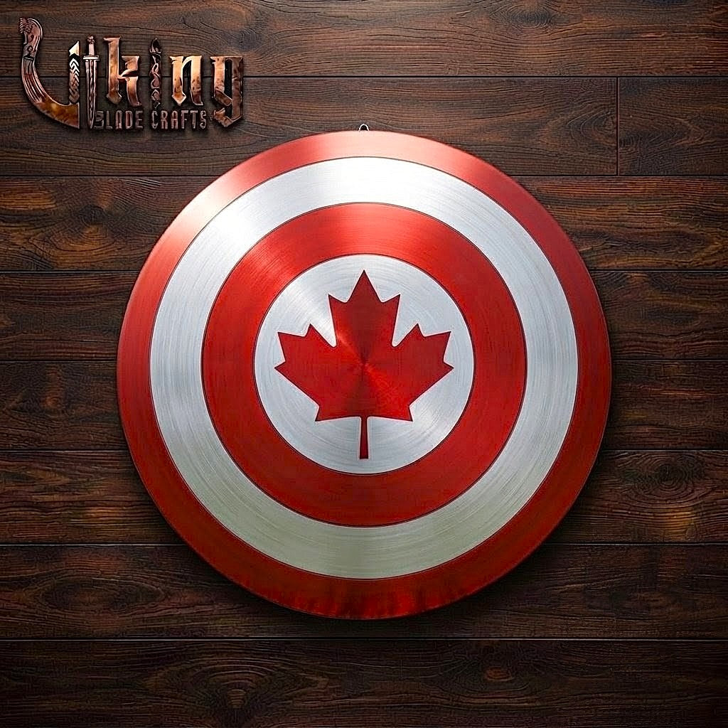 The Guardian’s Aegis 24" Hardened Steel Maple Leaf Shield