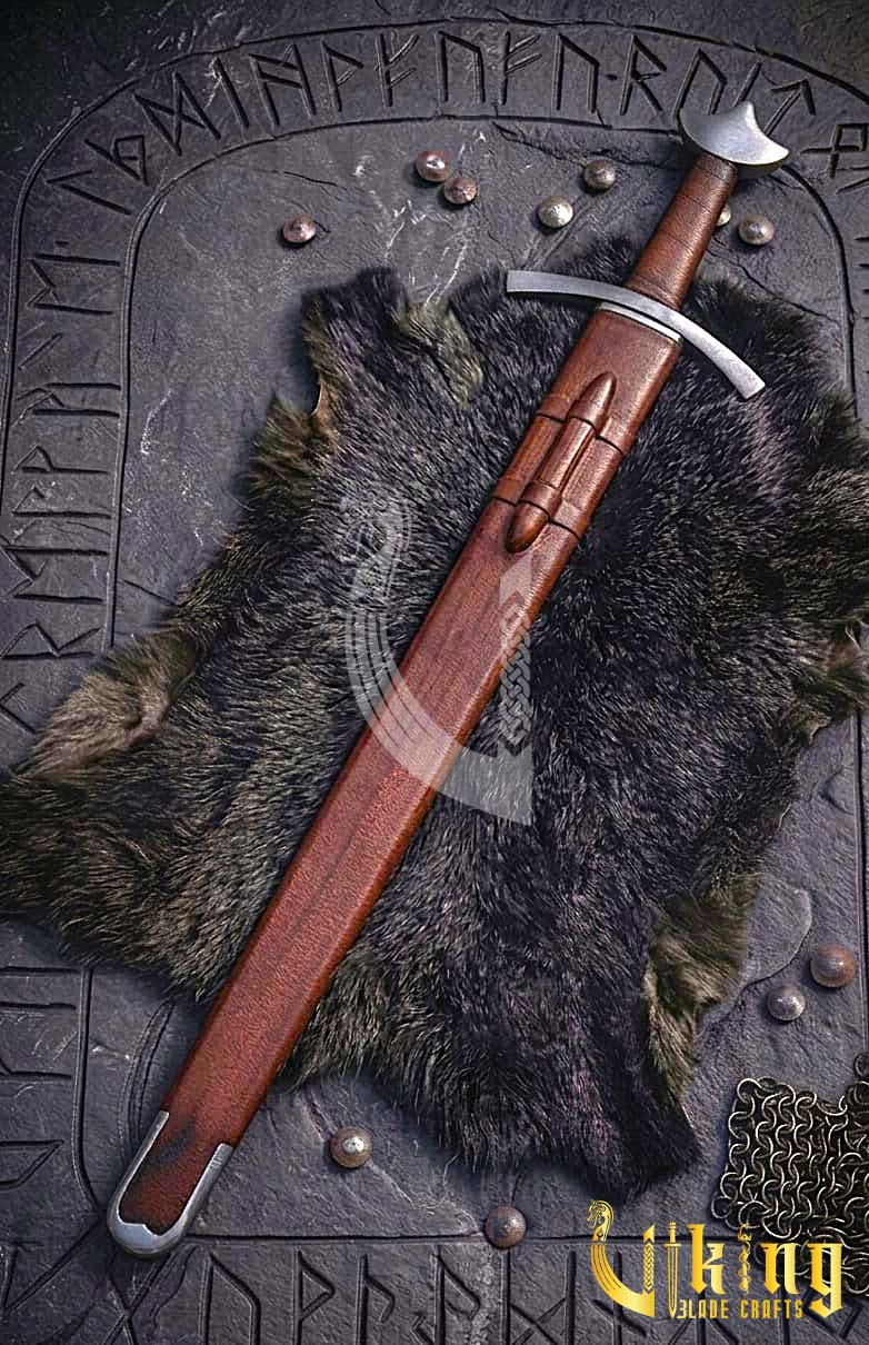 Three-Lobed Petersen Type Viking Sword: Historic Early Medieval Blade