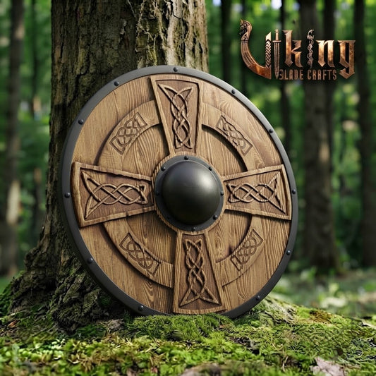 The Yggdrasil Heart 3D Carved Ash Wood Viking Shield