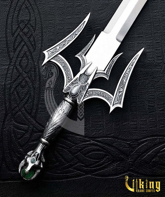 Handmade Steel Luciendar Sword of Light | Fantasy Sword Replica with Leather Sheath