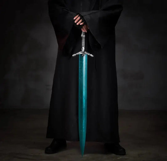 Holy Moonlight Sword Replica – Functional Fantasy Greatsword Collectible Viking_Blade_Crafts