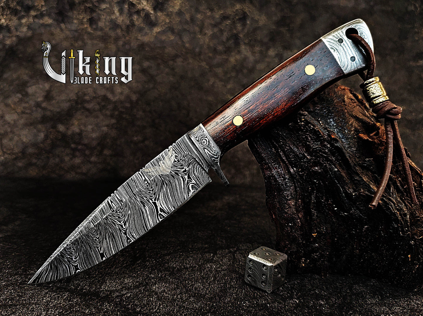 Forged Damascus Steel Gentlemen Series Hunting & Campaign Knife