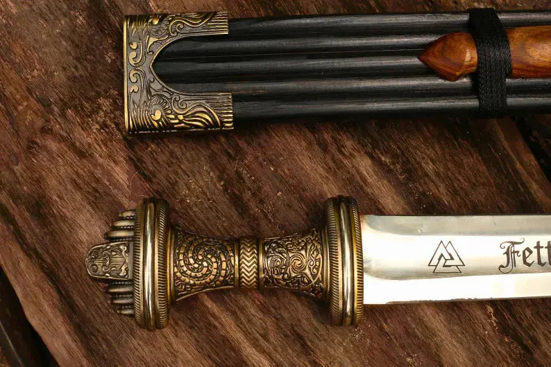 Handmade Fetter Lane Sword – Historic Viking Replica with Scabbard Viking_Blade_Crafts