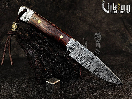 Forged Damascus Steel Gentlemen Series Hunting & Campaign Knife Viking_Blade_Crafts