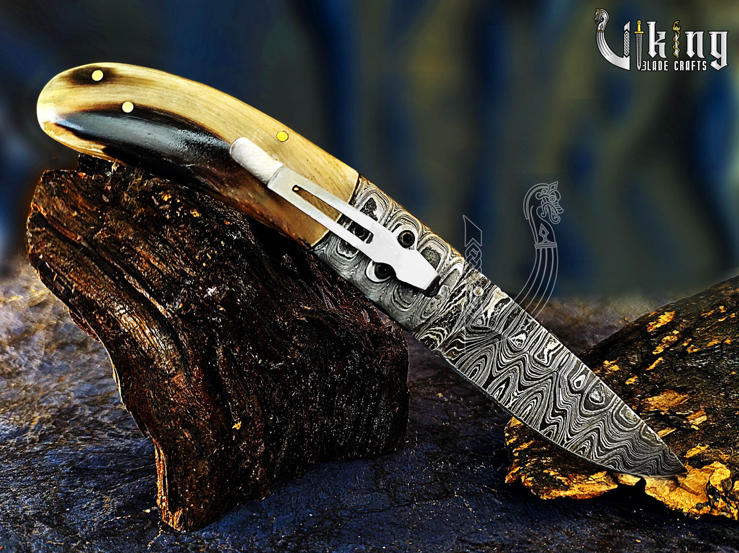 Handmade Gentlemen's Series Damascus Steel Clip Folding Knife