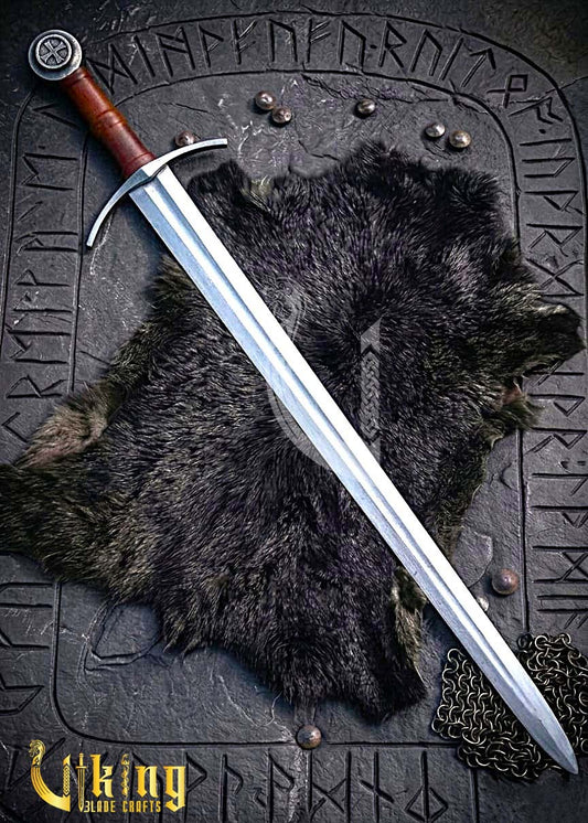 Handmade Knight Templar Sword Replica: Medieval Crusader Knight Blade