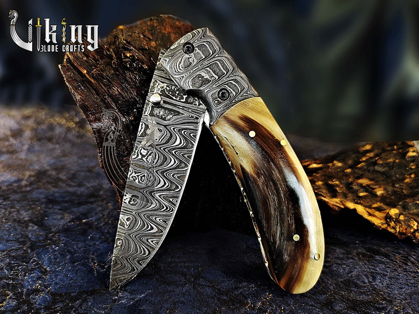 Handmade Gentlemen's Series Damascus Steel Clip Folding Knife