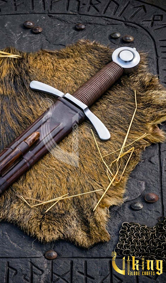 Handcrafted Medieval Crusader Sword Replica: Historic Knightly Blade