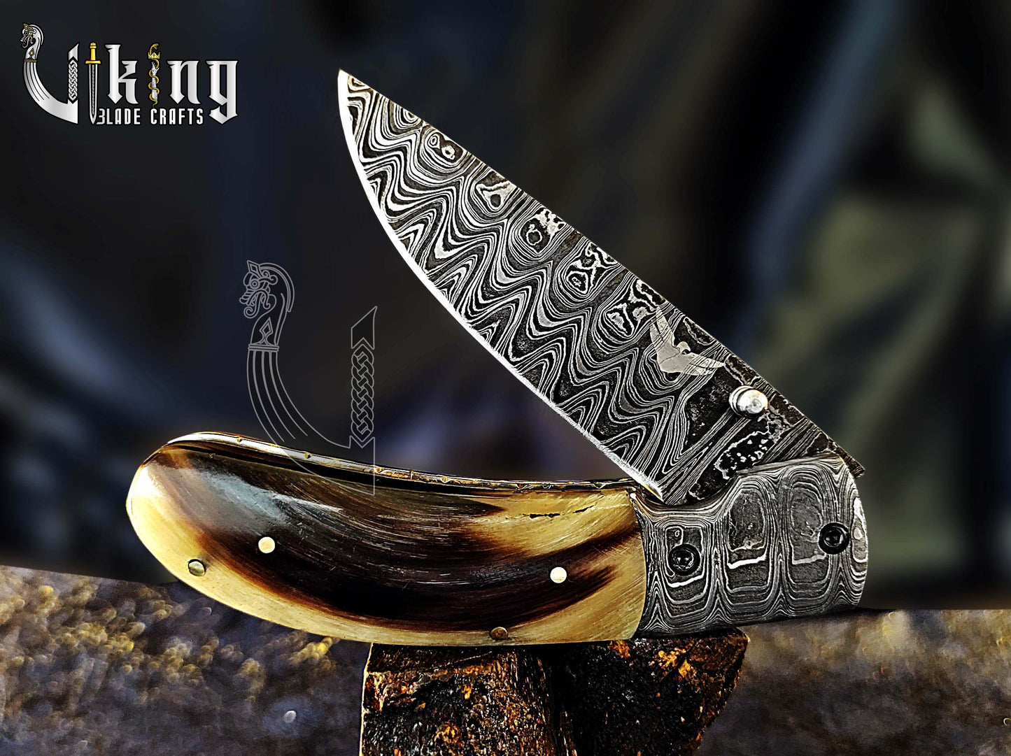Handmade Gentlemen's Series Damascus Steel Clip Folding Knife
