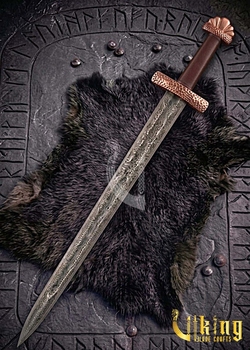 Stockholm 10th C Viking Sword Replica – Copper & Leather Scabbard