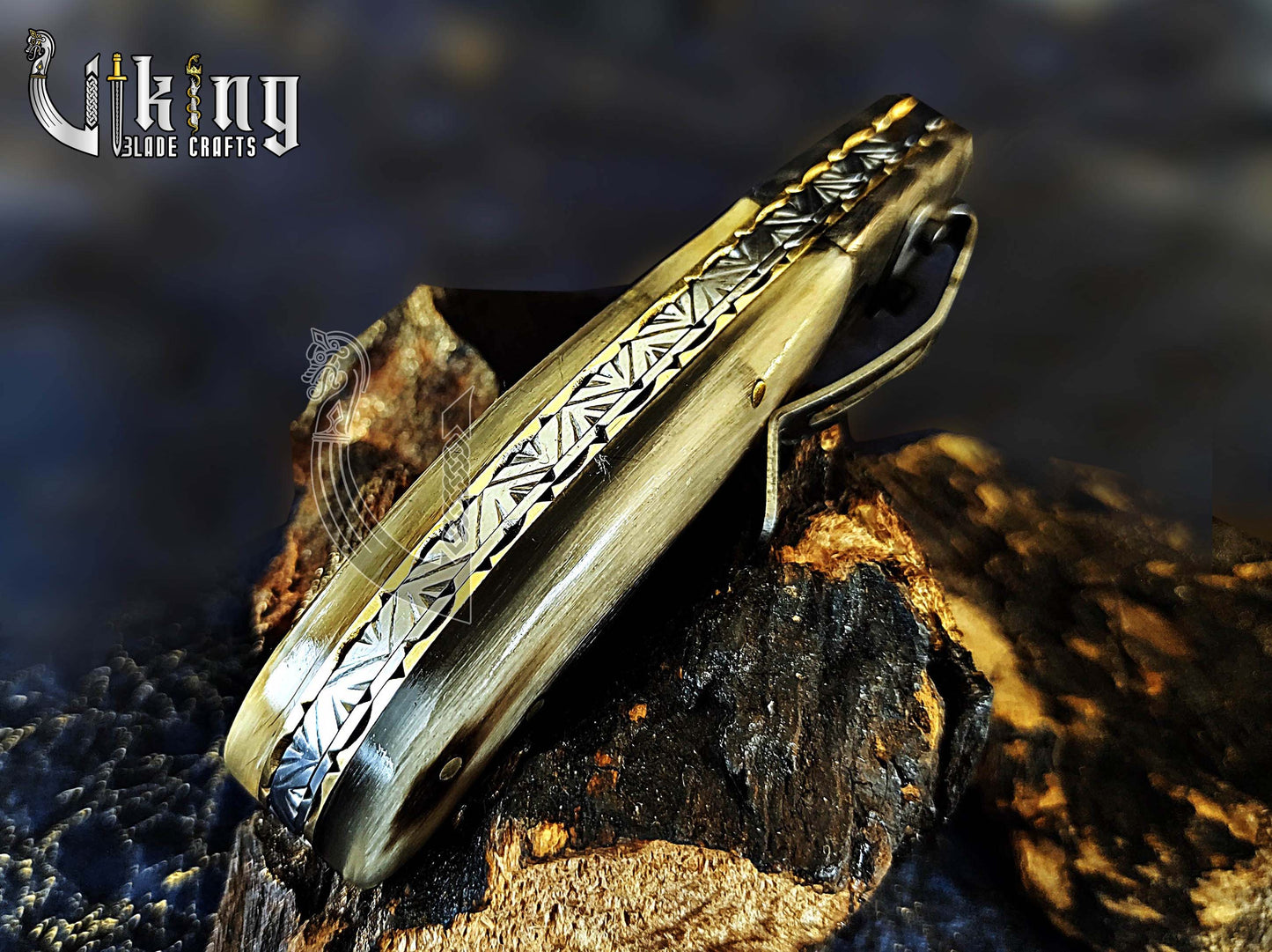 Handmade Gentlemen's Series Damascus Steel Clip Folding Knife