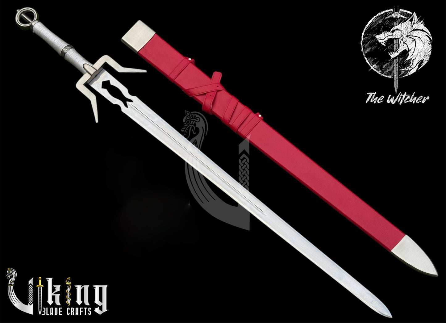 Ciri Sword Replica – Witcher Fantasy Blade with Scabbard & Display