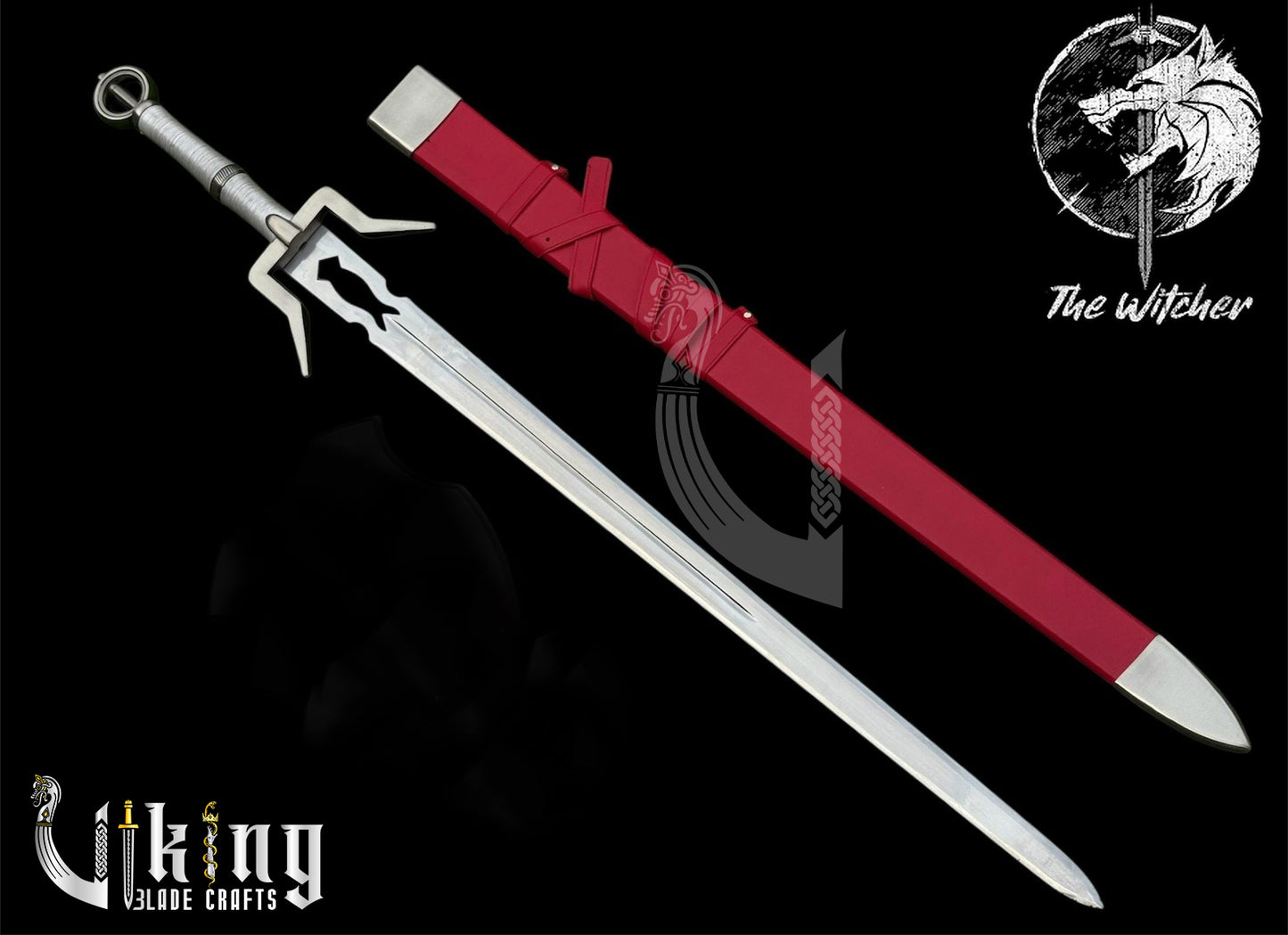 Ciri Sword Replica – Witcher Fantasy Blade with Scabbard & Display