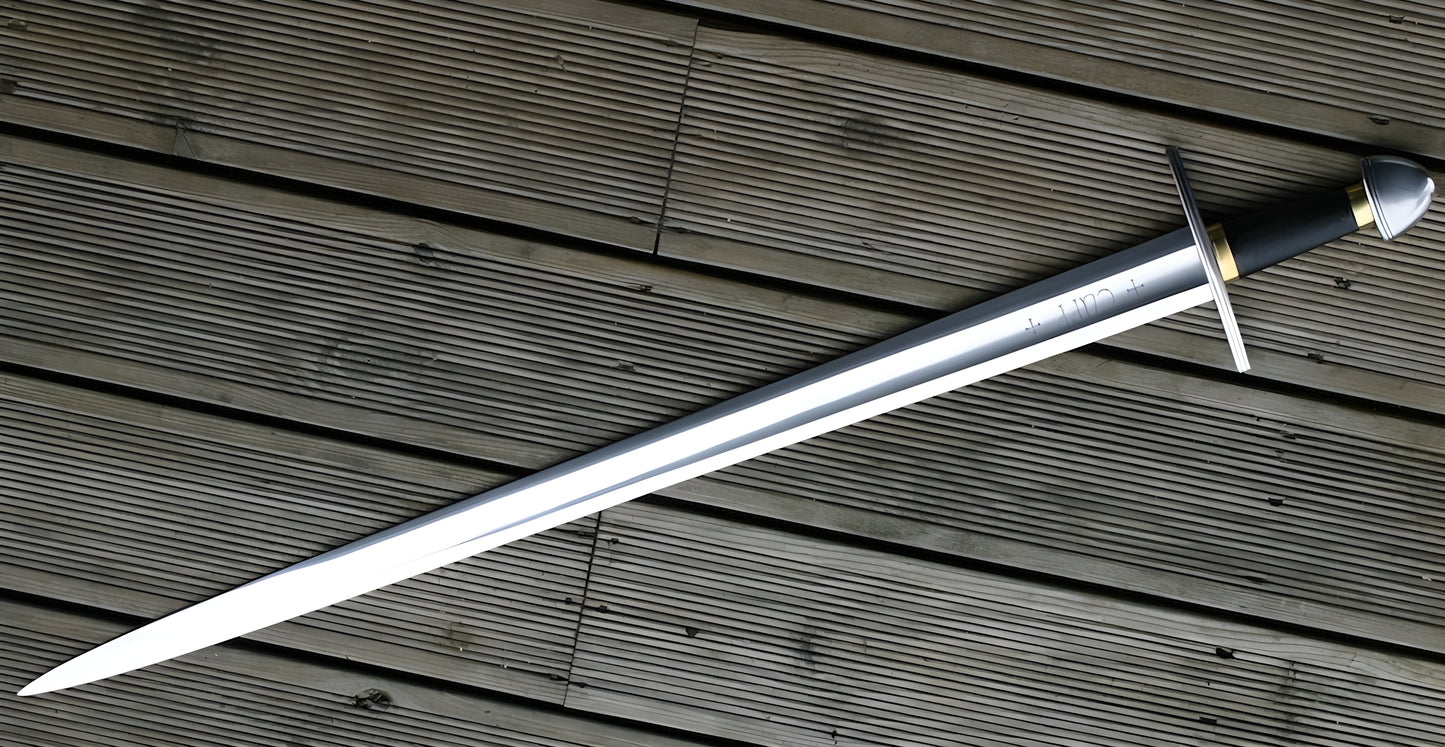 Crusader Knight Sword – Medieval Replica with Steel Blade & Sheath