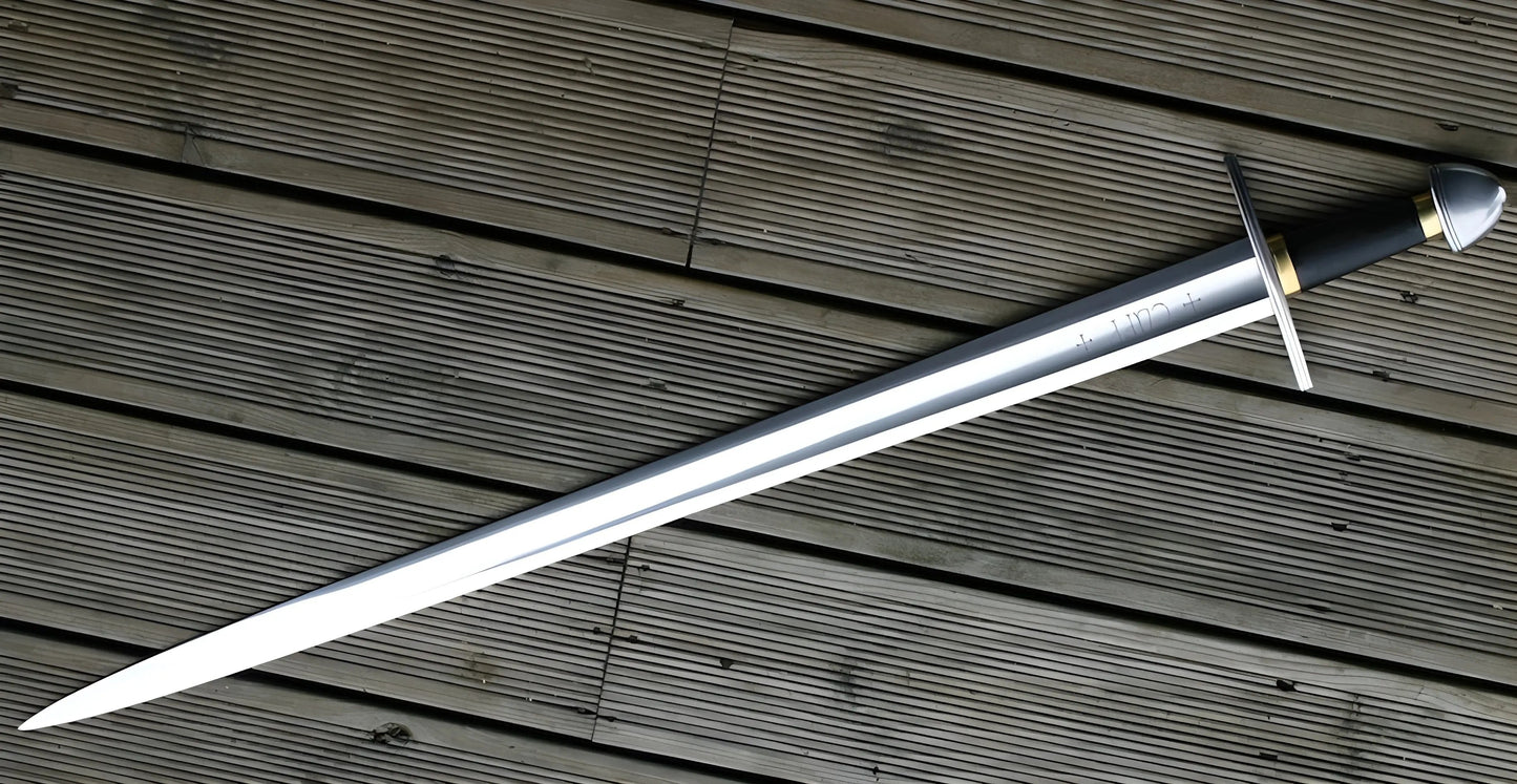 Crusader Knight Sword – Medieval Replica with Steel Blade & Sheath Viking_Blade_Crafts