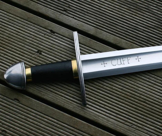 Crusader Knight Sword – Medieval Replica with Steel Blade & Sheath Viking_Blade_Crafts