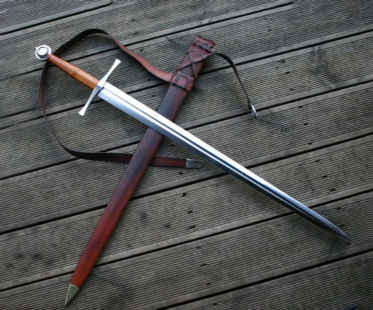 Hand-and-a-Half Knight Sword – Medieval Bastard Sword Replica Steel Viking_Blade_Crafts