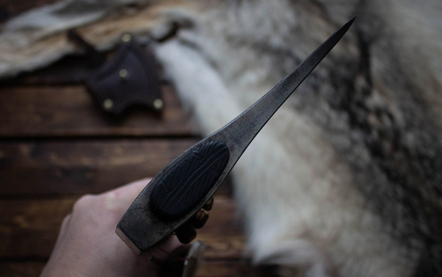Premium Edition Native American Style Viking With Leather Cover