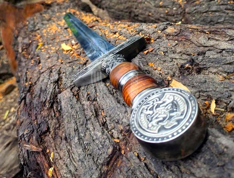 Hand-Forged Viking Sword – Custom Stainless Steel Norse Blade with Scabbard