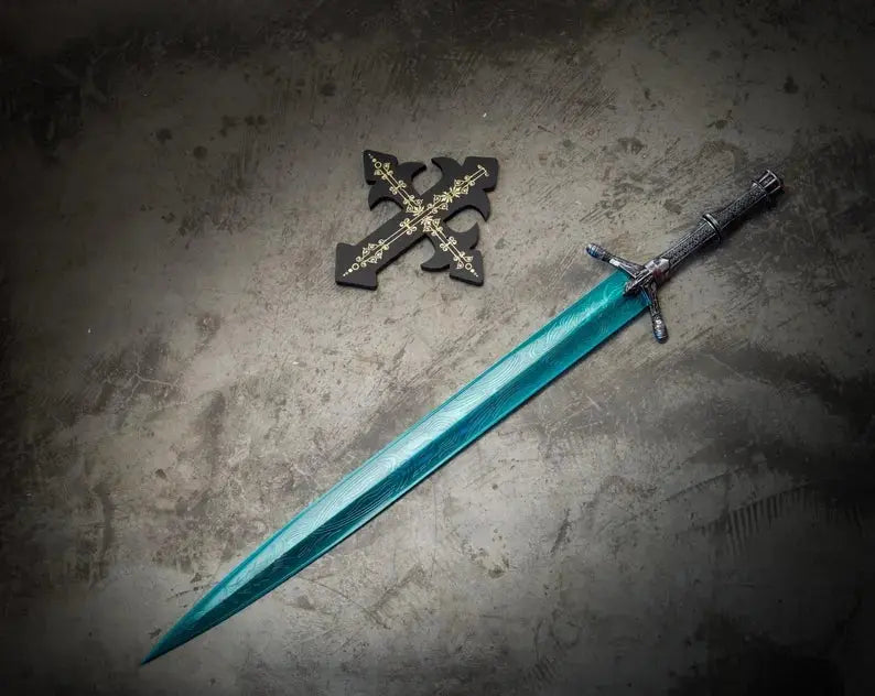 Holy Moonlight Sword Replica – Functional Fantasy Greatsword Collectible Viking_Blade_Crafts
