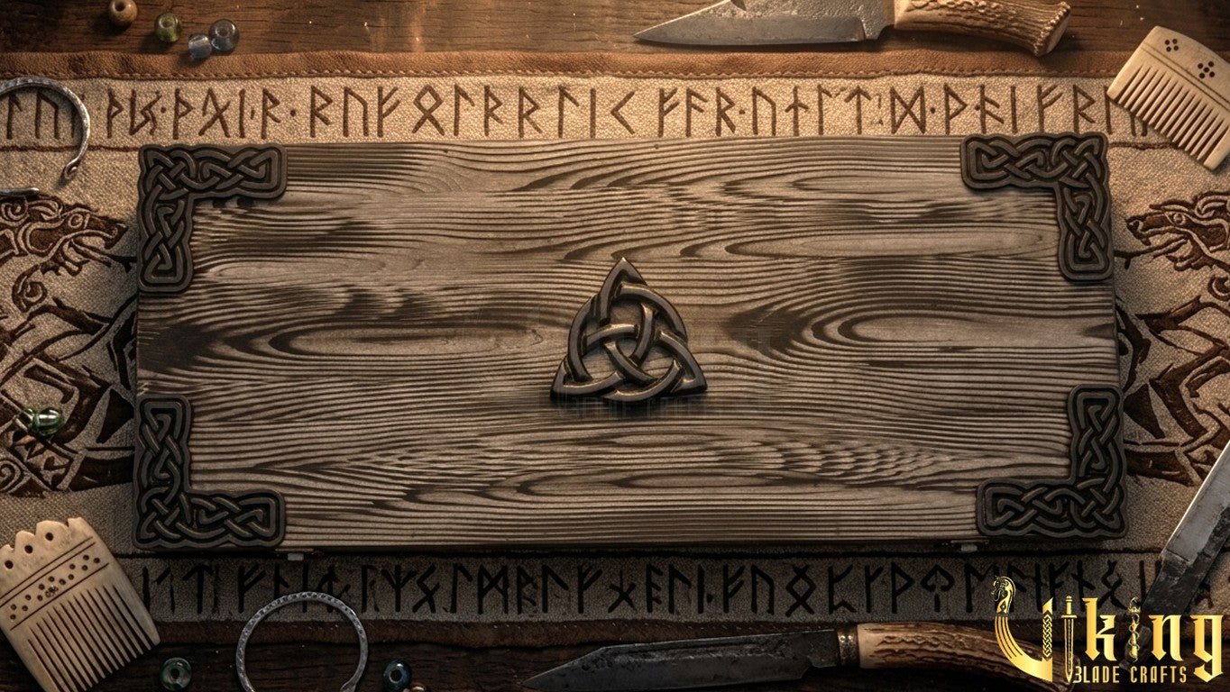 Hand Forged Viking Axe Carved Wolf Handle With Gift Wooden Box