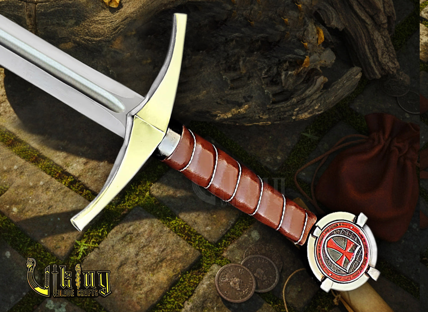 Accolade Sword of the Knights Templar – Handmade Medieval Collectible Blade