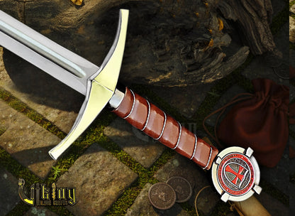Accolade Sword of the Knights Templar – Handmade Medieval Collectible Blade