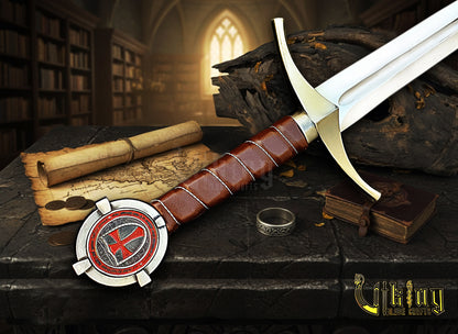 Accolade Sword of the Knights Templar – Handmade Medieval Collectible Blade