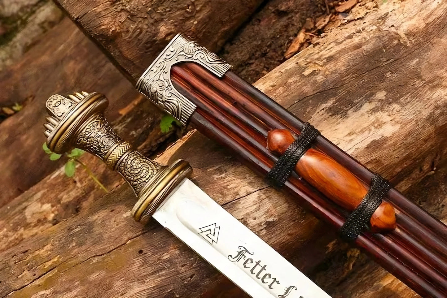 Handmade Fetter Lane Sword – Historic Viking Replica with Scabbard