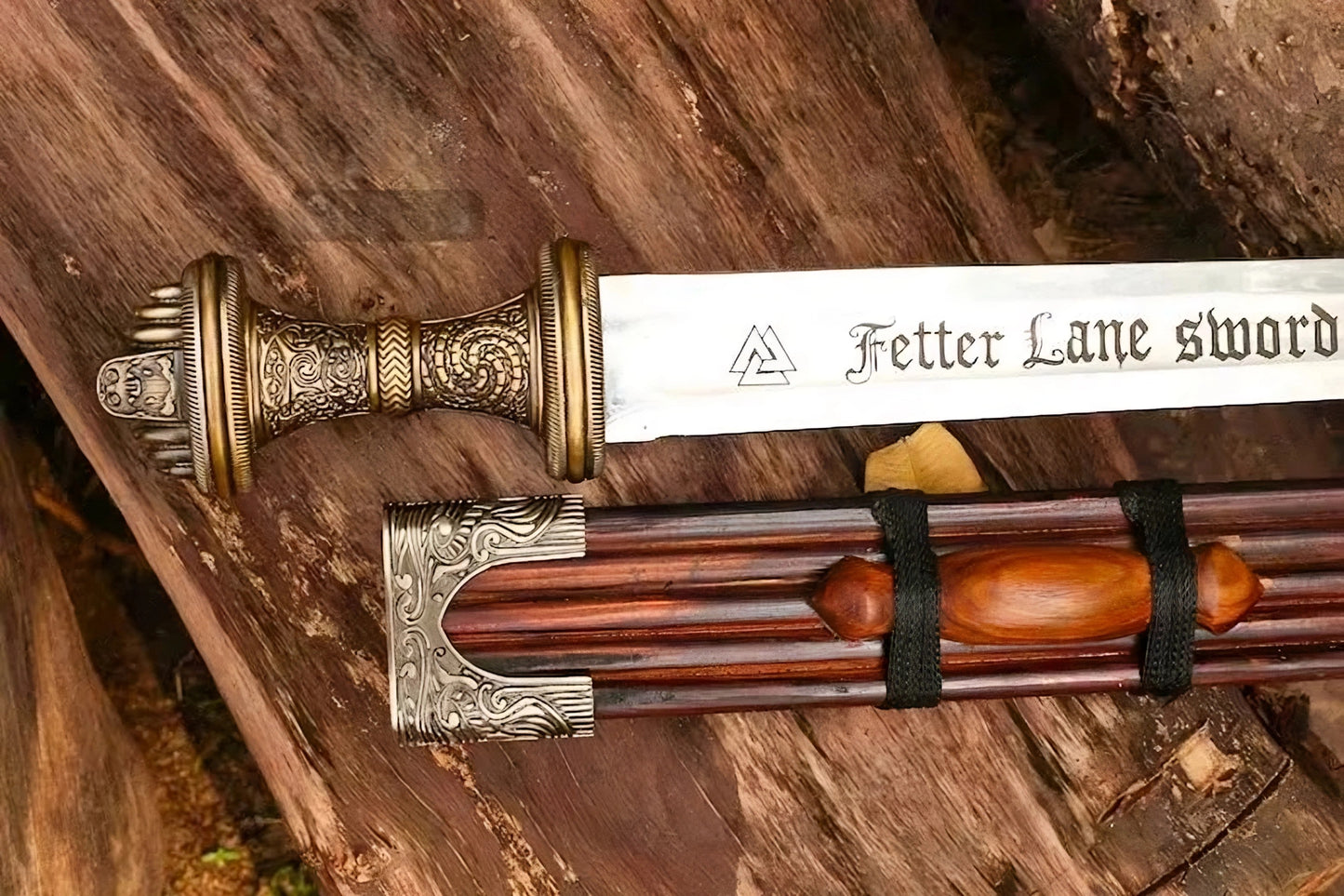 Handmade Fetter Lane Sword – Historic Viking Replica with Scabbard