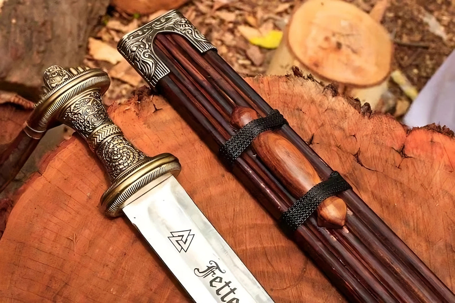 Handmade Fetter Lane Sword – Historic Viking Replica with Scabbard