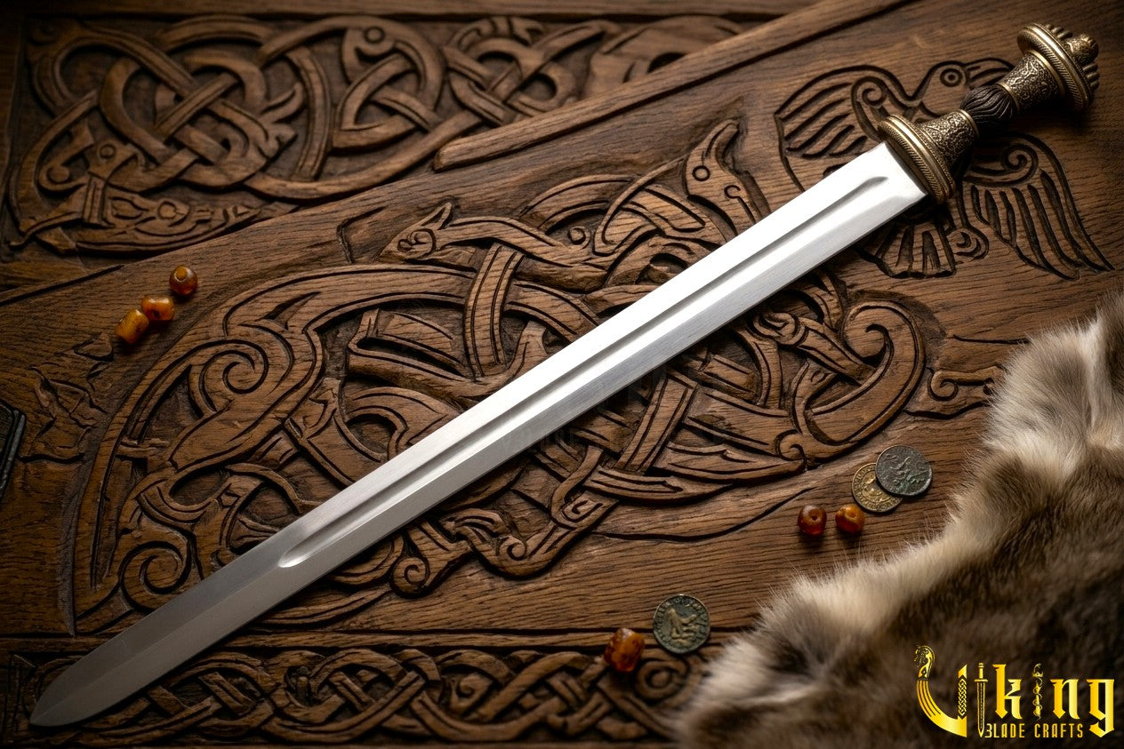 Handmade Fetter Lane Sword – Historic Viking Replica with Scabbard