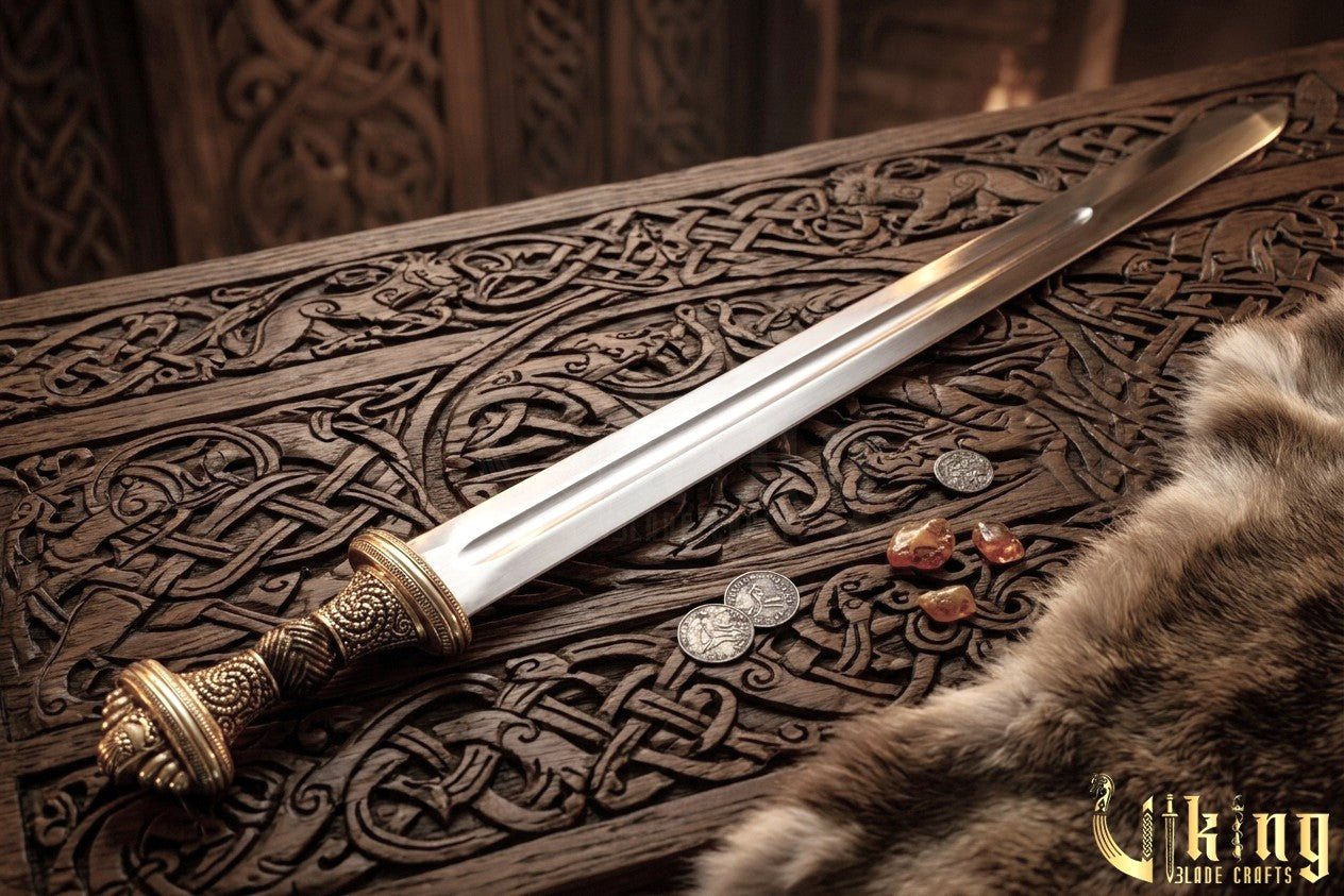 Handmade Fetter Lane Sword – Historic Viking Replica with Scabbard