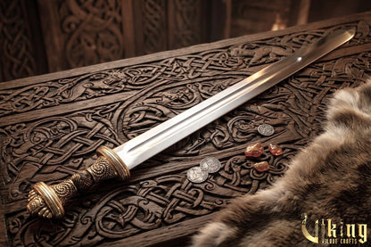Handmade Fetter Lane Sword – Historic Viking Replica with Scabbard
