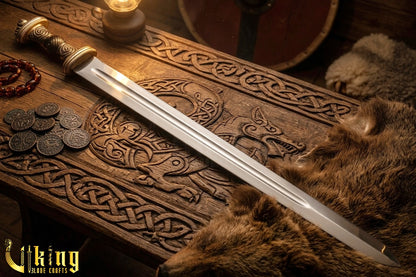 Handmade Fetter Lane Sword – Historic Viking Replica with Scabbard
