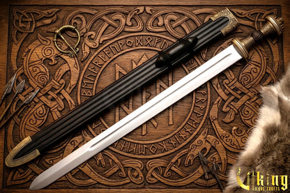 Handmade Fetter Lane Sword – Historic Viking Replica with Scabbard