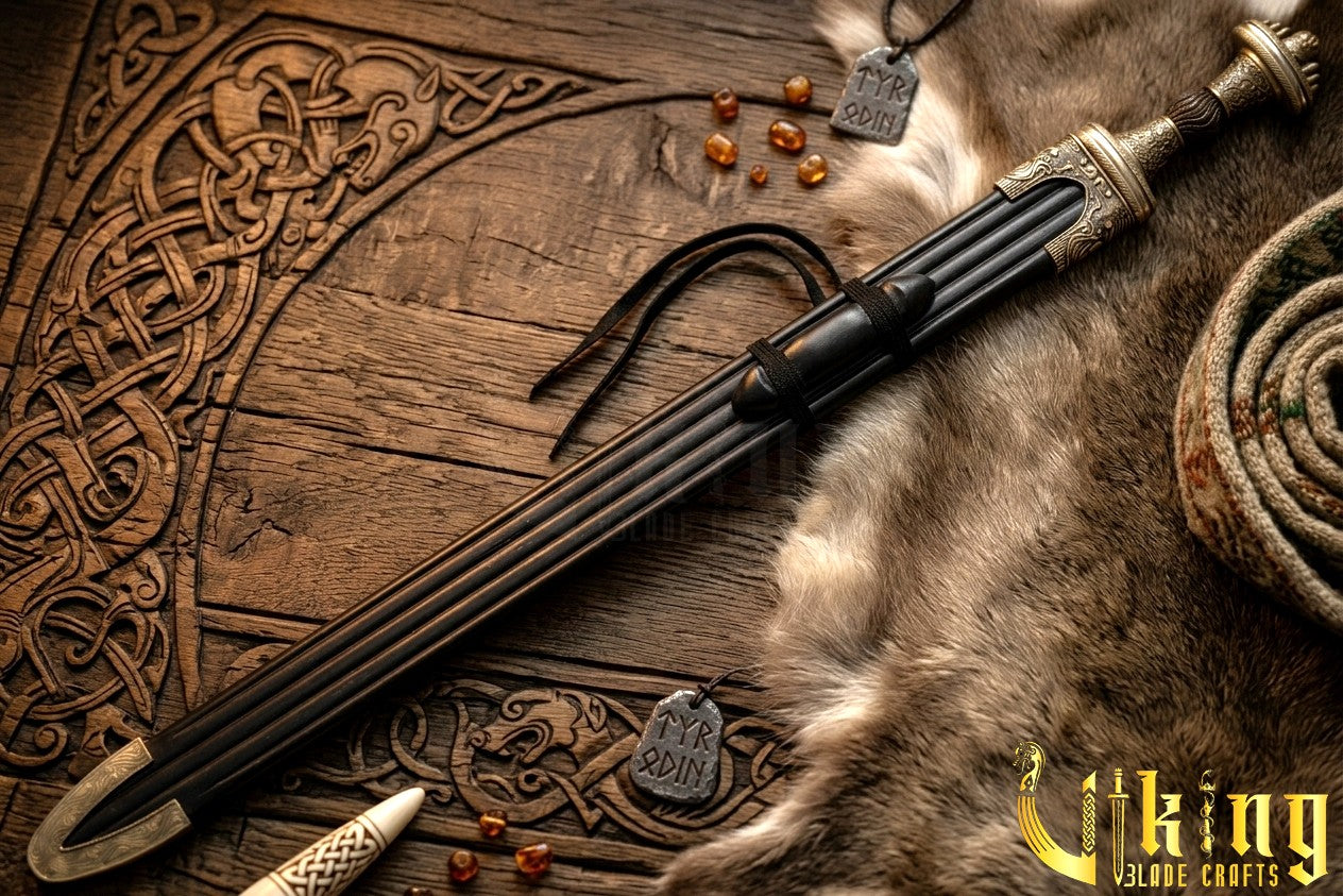 Handmade Fetter Lane Sword – Historic Viking Replica with Scabbard