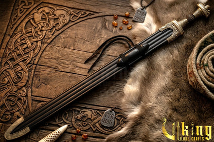 Handmade Fetter Lane Sword – Historic Viking Replica with Scabbard