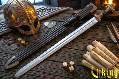 Handmade Fetter Lane Sword – Historic Viking Replica with Scabbard
