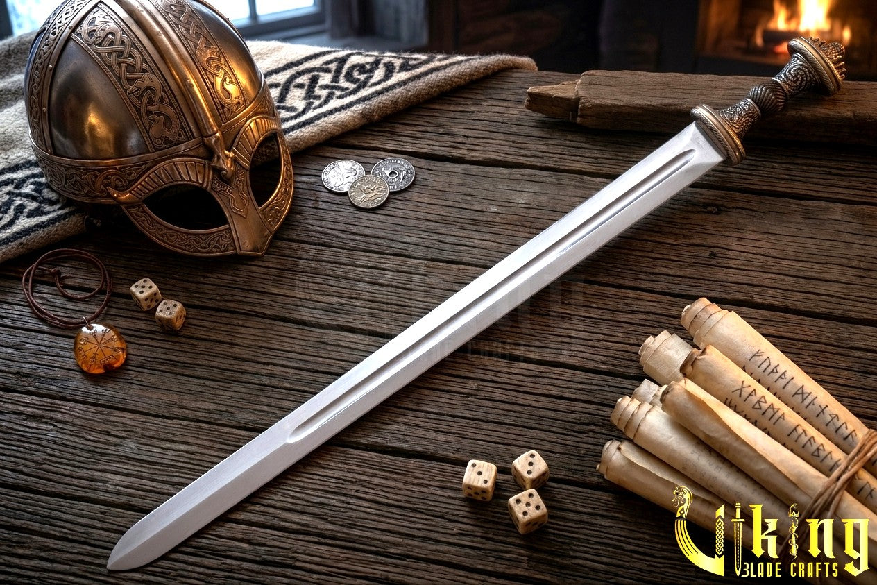 Handmade Fetter Lane Sword – Historic Viking Replica with Scabbard