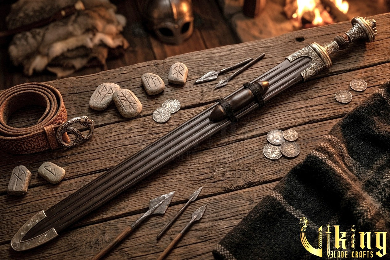 Handmade Fetter Lane Sword – Historic Viking Replica with Scabbard
