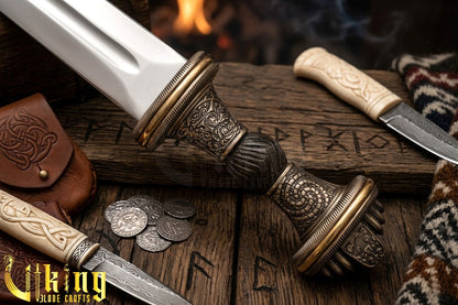 Handmade Fetter Lane Sword – Historic Viking Replica with Scabbard