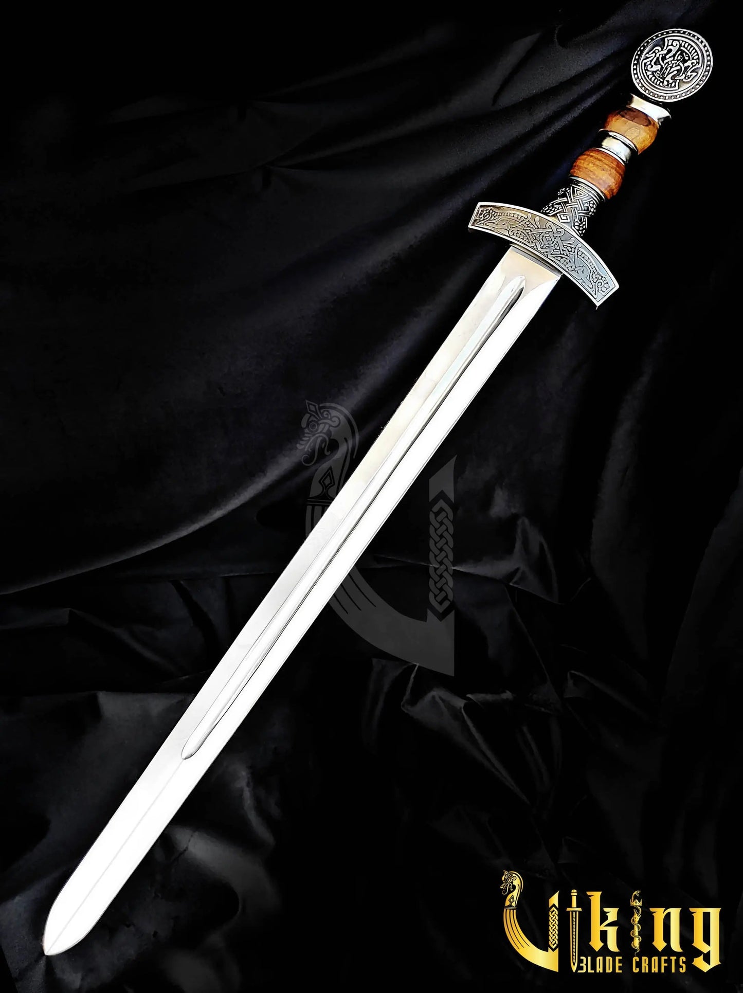 Hand-Forged Viking Sword – Custom Stainless Steel Norse Blade with Scabbard Viking_Blade_Crafts