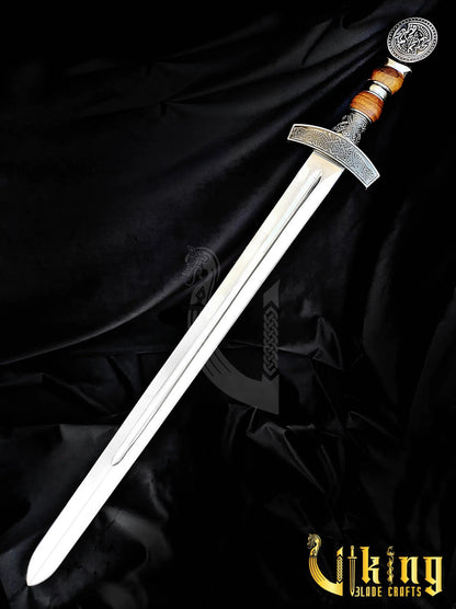 Hand-Forged Viking Sword – Custom Stainless Steel Norse Blade with Scabbard Viking_Blade_Crafts